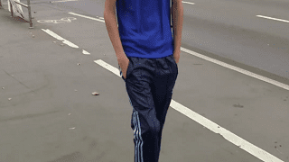 Twink porn boys bulge in public